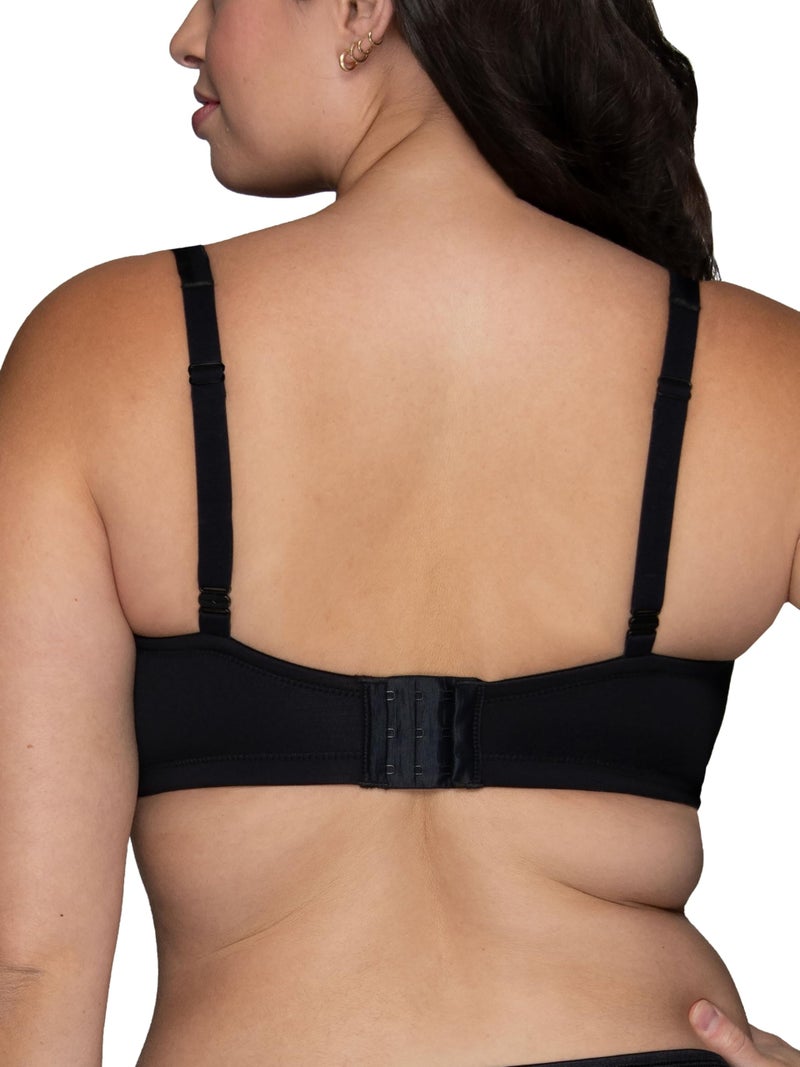 Vanity Fair Womens Body Caress Convertible Wirefree Contour Bra #72335 Bra,Midnight Black,40B - Image 3